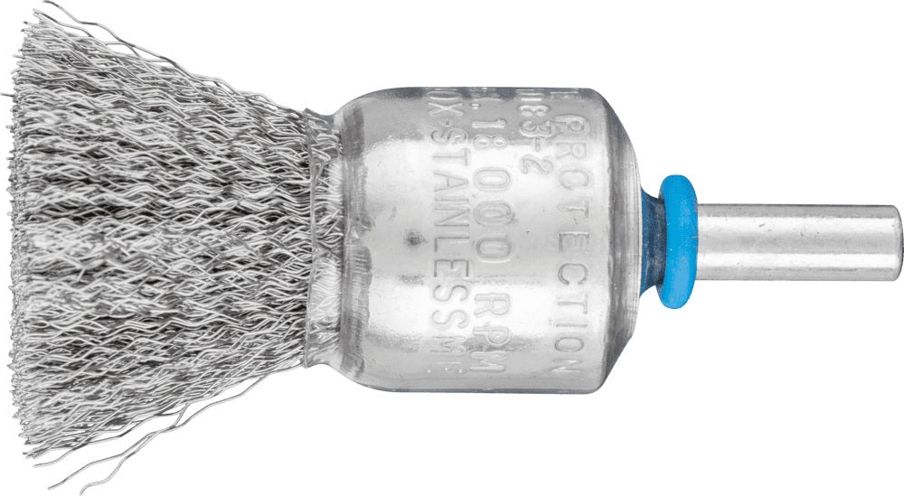 PFERD Pinselbürste PBU INOX Ø10 mm Edelstahldraht 0,15 mm für Bohrmaschine