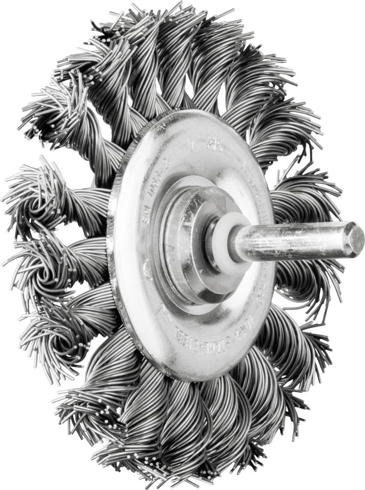 PFERD Rundbürste RBG Ø 76 mm Stahldraht 0,5 mm Schaft 6 mm für Bohrmaschine & Geradschleifer