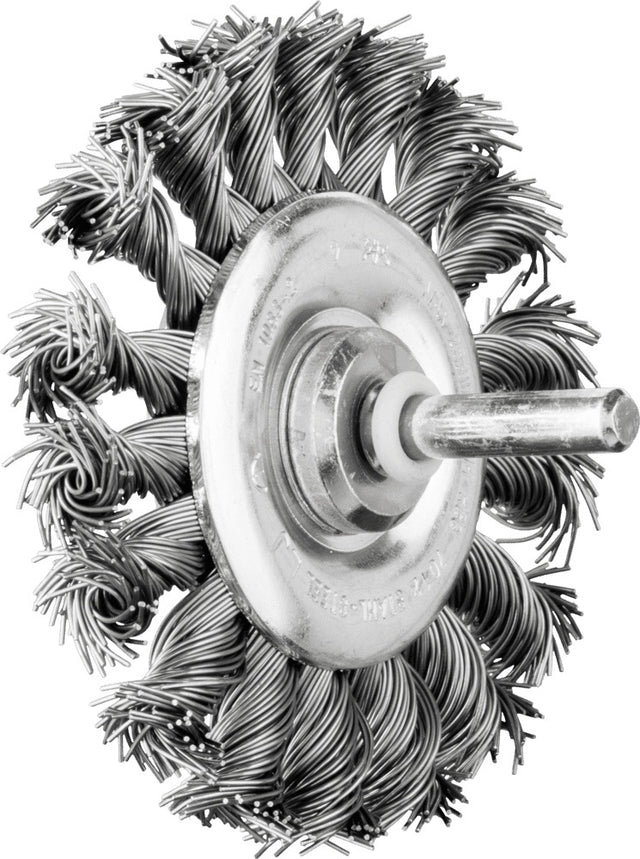 PFERD Rundbürste RBG Ø 76 mm Stahldraht 0,5 mm Schaft 6 mm für Bohrmaschine & Geradschleifer