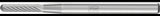 PFERD TOOLS Kleinfrässtift Form WRC Ø2 mm Kopf-L.10 mm Schaft-Ø3 mm Hartmetall Verzahnung 3 PLUS