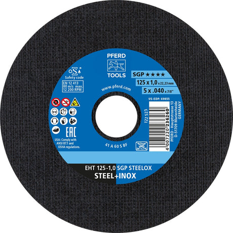 PFERD Trennscheibe SGP STEELOX 125 x 0,8 mm für INOX und Stahl