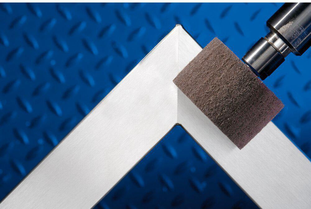 PFERD Fächerschleifer POLINOX PNL Ø40xH20mm Körnung 100 Vlies Schaft-Ø 6mm