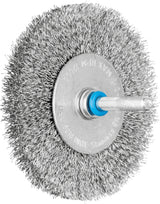 PFERD Rundbürste RBU 2004/6 INOX Ø 30 mm, Drahtstärke 0,2 mm, Schaft-Ø 6 mm – Edelstahlbürste für Reinigung und Entrostung