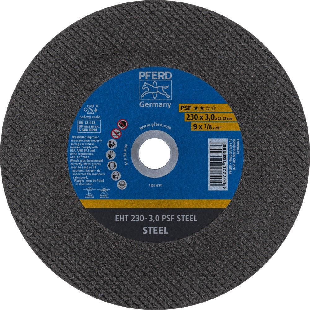 PFERD PSF STEEL Trennscheibe 115x1 mm – 25 Stück für Stahl und Guss