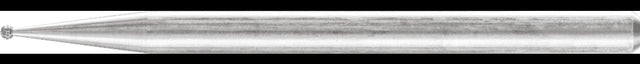 PFERD Diamant-Schleifstift D 126, Ø 1 mm, Schaft 3 mm, Kugelform KU, abgesetzter Schaft