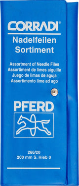 PFERD CORRADI Nadelfeilensatz 12-teilig Länge 160 mm Hieb SH1 DH2 in Kunststofftasche