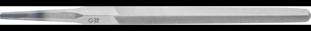 PFERD Werkstattfeile Dreikant DIN 7261, 100 mm, Hieb 1, Form C, für Metall und Profilbearbeitung