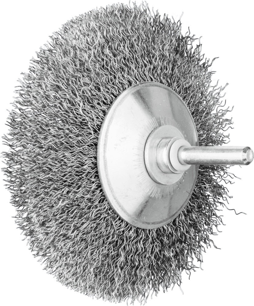 PFERD TOOLS Kegelbürste KBU Ø80mm Stahldraht 0,3mm Schaft 6mm für Bohrmaschine