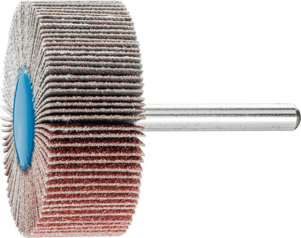 PFERD Fächerschleifer Ø30x15 mm K60 Korund für Grob- bis Feinschliff, Schaft-Ø 6 mm