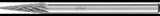 PFERD Kleinfrässtift Form G SKM 3 mm Hartmetall 3 PLUS Verzahnung