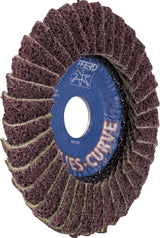 PFERD TOOLS Fächerscheibe POLIVLIES-CURVE PVL-R Ø125 mm K100 Korund A