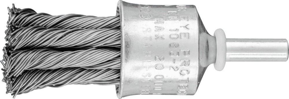 PFERD Pinselbürste PBG ST 19 mm Schaft 6 mm Stahldraht 0,25 mm für Bohrmaschine