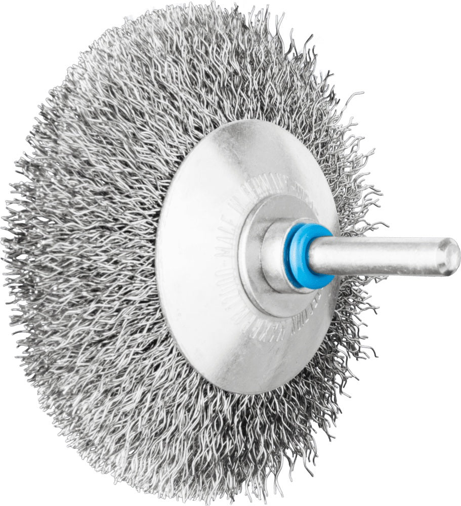 PFERD Kegelbürste KBU INOX Ø 70 mm, Edelstahldraht, 6 mm Schaft, 15000 min-¹