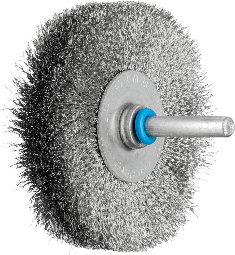PFERD Rundbürste RBU 2004/6 INOX Ø 30 mm, Drahtstärke 0,2 mm, Schaft-Ø 6 mm – Edelstahlbürste für Reinigung und Entrostung