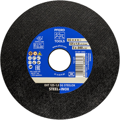 PFERD Trennscheibe SG STEELOX D115 x 1 mm gerade INOX 25 Stück