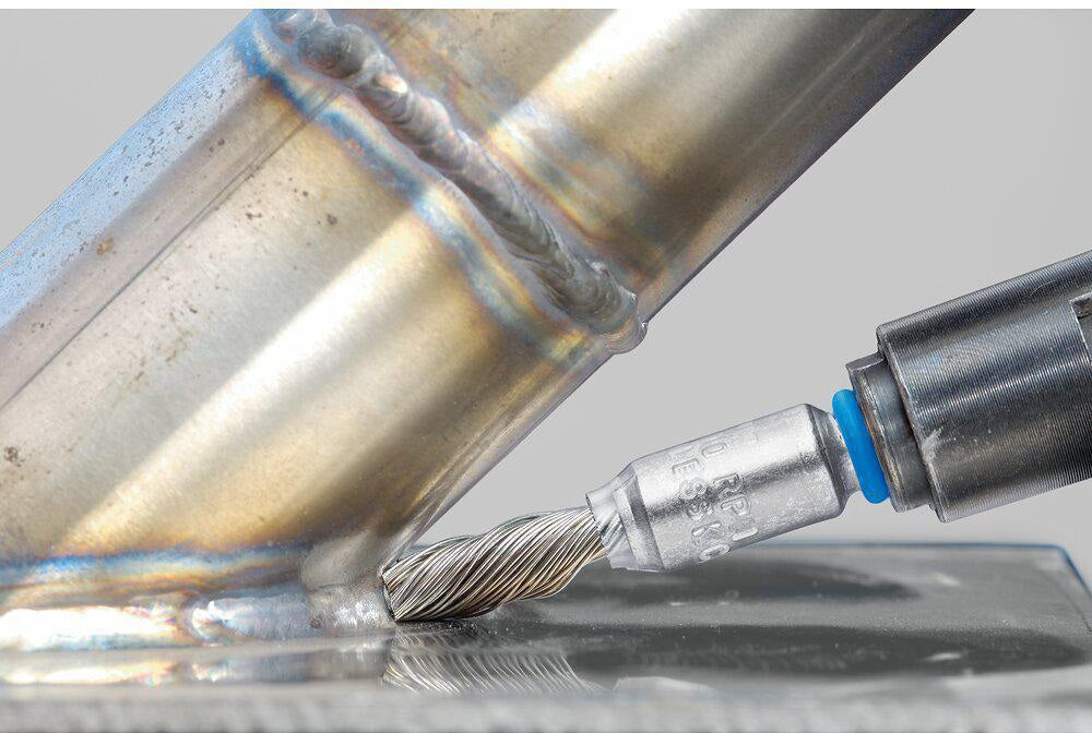 PFERD TOOLS Pinselbürste PBGS INOX Ø 10 mm, Drahtstärke 0,2 mm, für Edelstahl