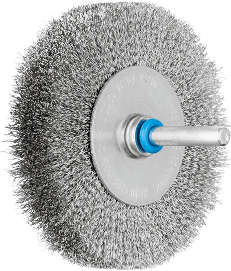 PFERD Rundbürste RBU 2004/6 INOX Ø 30 mm, Drahtstärke 0,2 mm, Schaft-Ø 6 mm – Edelstahlbürste für Reinigung und Entrostung