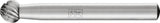 PFERD Frässtift KUD HSS 4 mm Kopf-Ø 3 mm Kopflänge Schaft-Ø 6 mm Verzahnung 3