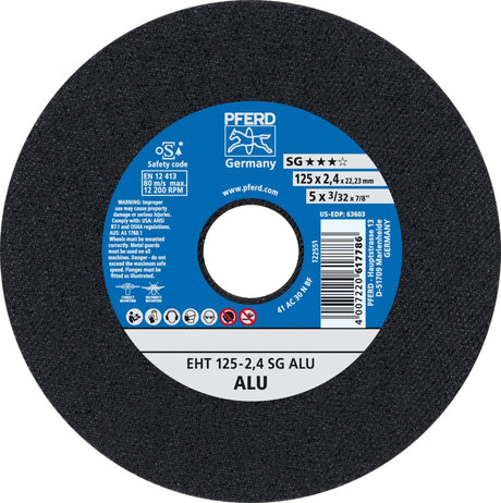 PFERD TOOLS Trennscheibe SG ALU Ø125 mm für Aluminium und NE-Metalle