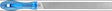 PFERD Werkstattfeile DIN 7261 Flachstumpf 200 mm Hieb 1 mit 2K-Ergo-Heft