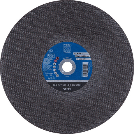 PFERD Trennscheibe 100 SG STEEL D350x4,5mm, Ø20mm Bohrung, 10 Stück – Höchste Trennleistung für Stahl & Gusseisen
