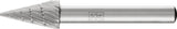 PFERD Frässtift SKM HSS Verzahnung 3, 6 mm Schaft, Kopflänge 18 mm, Form G