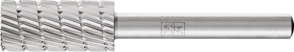 PFERD HSS-Frässtift ZYAS 6 mm Zylinderform mit Stirnverzahnung, Schaft-Ø 6 mm