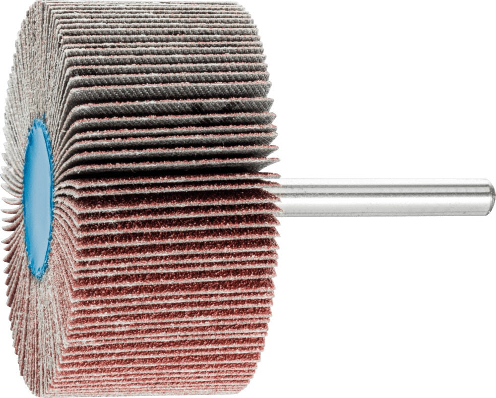 PFERD Fächerschleifer Ø30x15 mm K60 Korund für Grob- bis Feinschliff, Schaft-Ø 6 mm