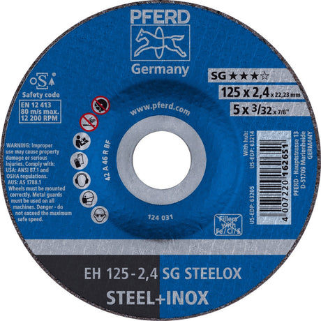 PFERD Trennscheibe SG STEELOX D115x1,6mm für Edelstahl und Stahl