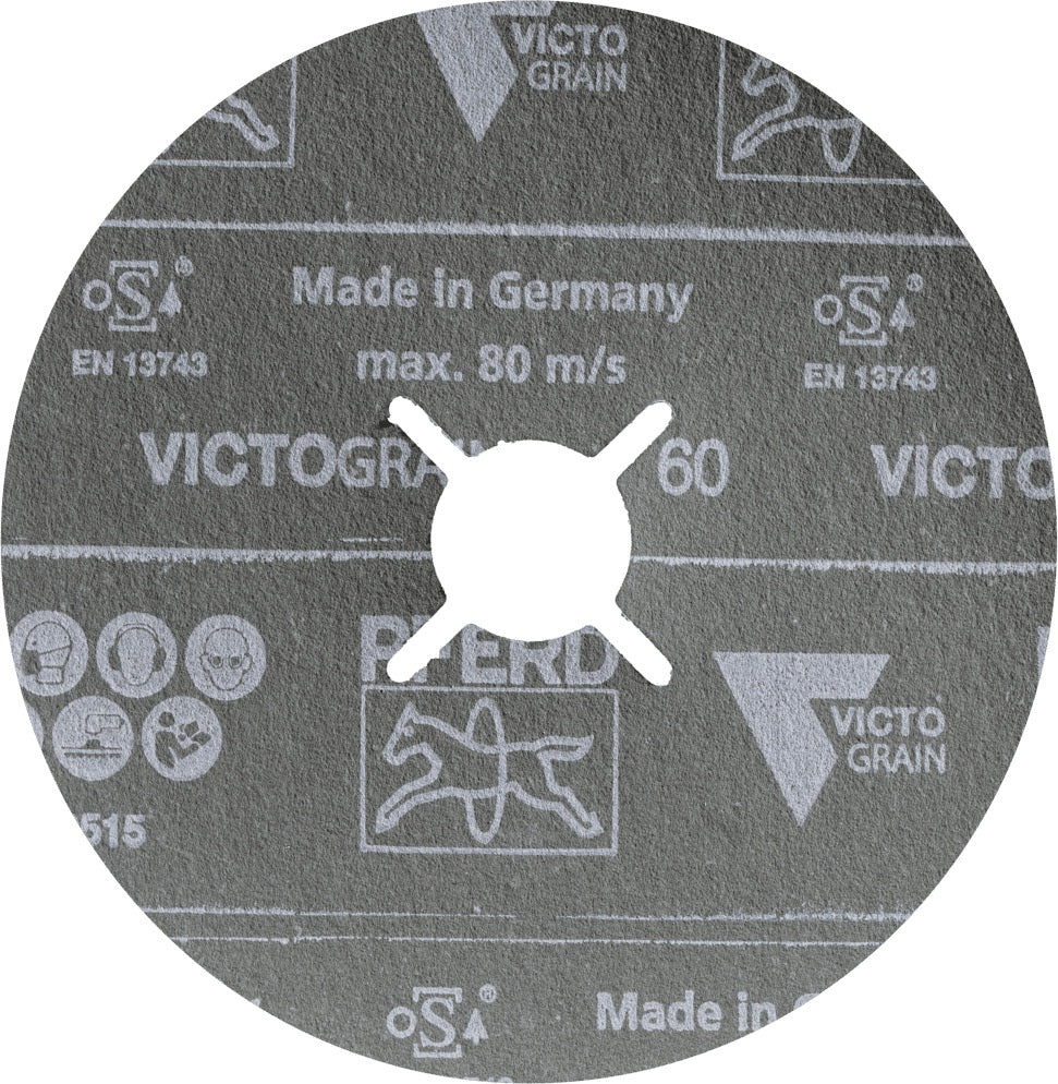 PFERD TOOLS Fiberscheibe FS VICTOGRAIN Ø125 mm K36 – Höchste Abtragsleistung