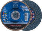 PFERD POLIFAN Z SGP STRONG STEEL Fächerscheibe Ø125 mm Körnung 36 konisch INOX – 10 Stück