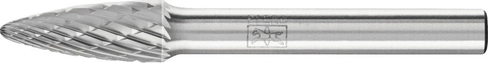 PFERD Frässtift RBF Hartmetall 6 mm Kopf-Ø 18 mm Schaft-Ø 6 mm Verzahnung 3 PLUS