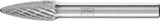PFERD Frässtift RBF Hartmetall 6 mm Kopf-Ø 18 mm Schaft-Ø 6 mm Verzahnung 3 PLUS