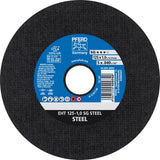 PFERD Trennscheibe SG STEEL D125 x 1 mm gerade – 25 Stück für Stahl