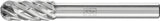 PFERD Frässtift WRC 4 mm Hartmetall Schaft-Ø 6 mm Verzahnung 3 PLUS