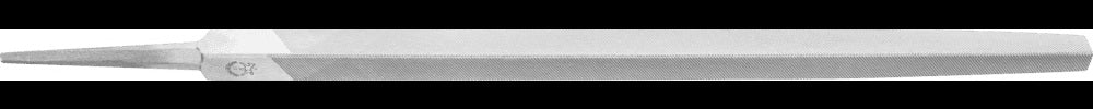 PFERD Werkstattfeile Dreikant DIN 7261, 100 mm, Hieb 1, Form C, für Metall und Profilbearbeitung
