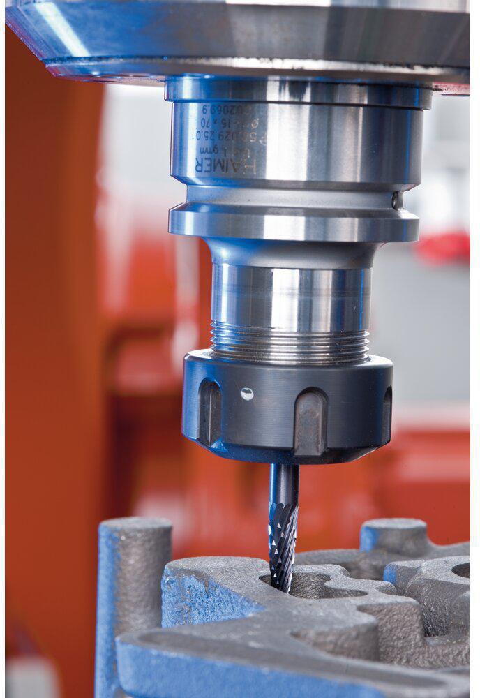 PFERD Frässtift SKM Hartmetall 6 mm Spitzkegelform Verzahnung 3 PLUS