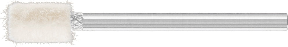 Filzpolierstift Zylinder 10x15 mm Schaft 6 mm von PFERD – mittlere Härte für exakte Formen