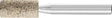 PFERD Schleifstift INOX EDGE D10xH20mm 60mm 6mm NK 46 ZY – 10 Stück für Edelstahl