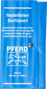 PFERD Nadelfeilensatz 12-teilig Länge 160 mm Hieb SH1 DH2 in Kunststofftasche