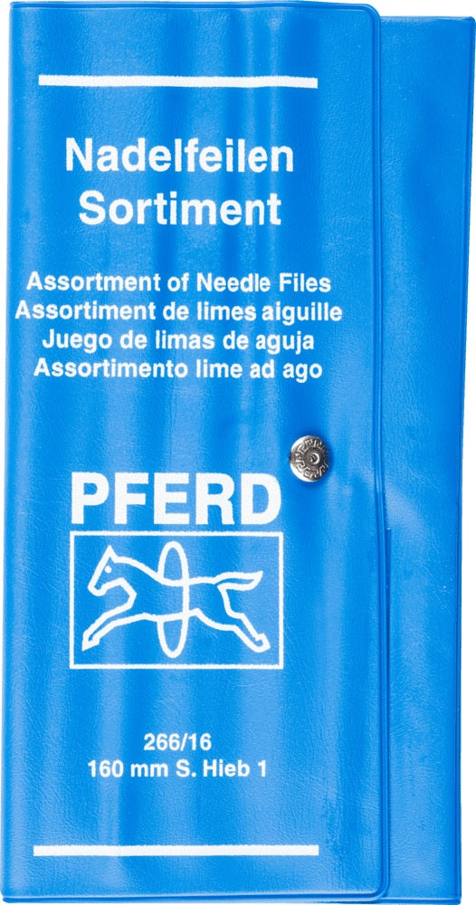 PFERD Nadelfeilensatz 12-teilig Länge 160 mm Hieb SH1 DH2 in Kunststofftasche