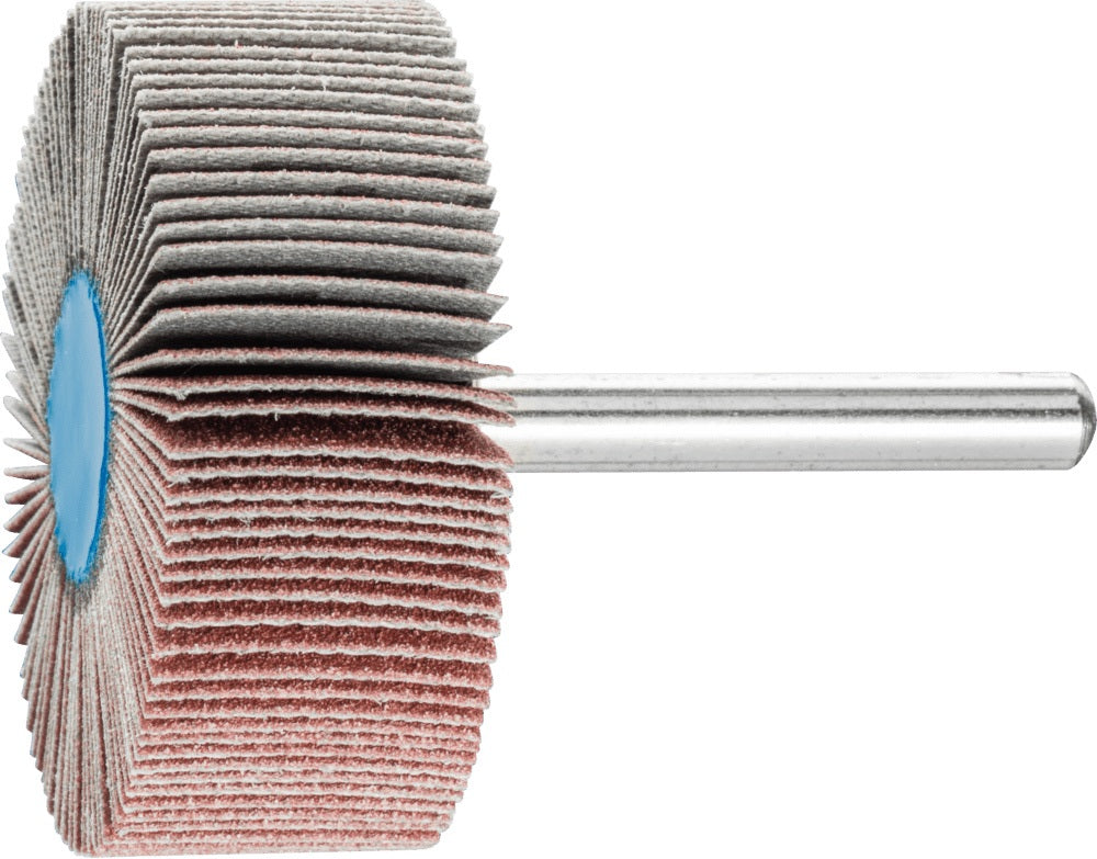 PFERD Fächerschleifer Ø30x15 mm K60 Korund für Grob- bis Feinschliff, Schaft-Ø 6 mm