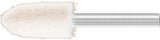 Filzpolierstift Zylinder 10x15 mm Schaft 6 mm von PFERD – mittlere Härte für exakte Formen