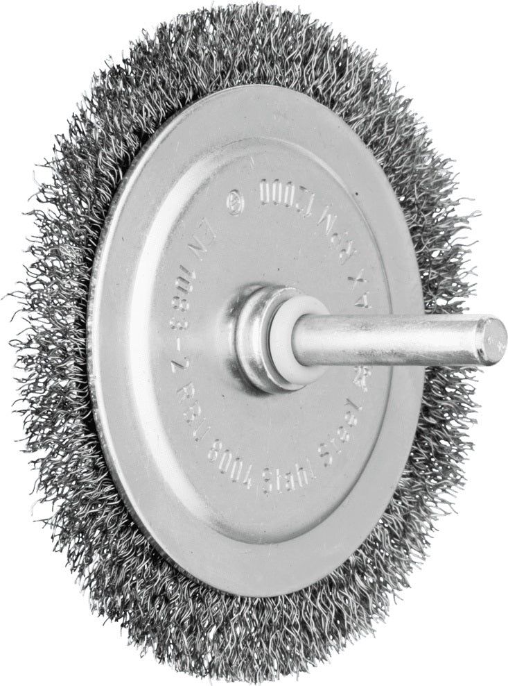 PFERD Rundbürste RBU ST D.30mm Drahtstärke 0,2mm STA 9mm – Stahldrahtbürste für Bohrmaschine