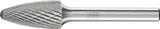 PFERD Frässtift RBF Hartmetall 6 mm Kopf-Ø 18 mm Schaft-Ø 6 mm Verzahnung 3 PLUS