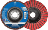 PFERD Fächerschleifscheibe Ø125 mm K120/240 CO-COOL Keramikkorn – 5 Stück