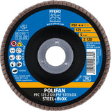 PFERD POLIFAN Z PSF STEELOX Fächerscheibe Ø115 mm Körnung 40