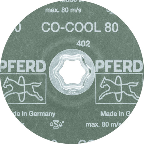 PFERD COMBICLICK CO-COOL Fiberscheibe Ø125 mm K36 Keramikkorn für INOX & Aluminium