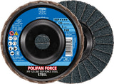 PFERD POLIFAN FORCE Fächerscheibe Ø125 mm K40 Zirkonkorund für Winkelschleifer