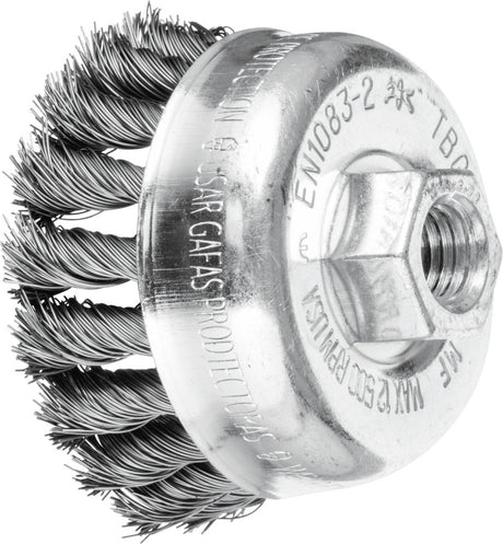 PFERD Topfbürste POS TBG ST Ø65mm M14 Stahldraht 0,35mm für Winkelschleifer